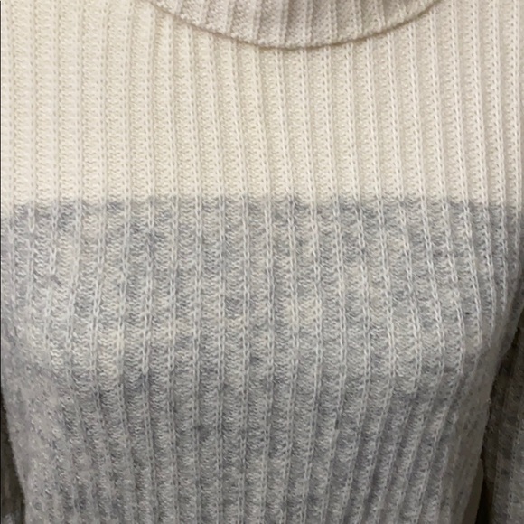 Banana Republic Gray and Off White Turtleneck - Picture 5 of 8